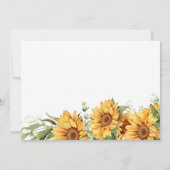 Baby in blühender, geschlechtsneutraler Babydusche Einladung (Rückseite)