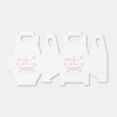 Baby in blühender rosa Blume Babydusche schlicht e Geschenkschachtel (Ungefaltet)