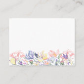 Baby in blühender Wildblume - Dusche auf dem Displ Begleitkarte (Rückseite)