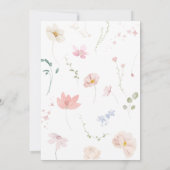 Baby in Blush Blush Pink BläsernBaby Dusche Einladung (Rückseite)