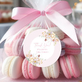 Baby in Blush Blush Pink BläsernBaby Dusche Runder Aufkleber