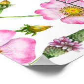 Baby in Blüte Baby Dusche Schätzung Fälligkeitskal Poster (Ecke)