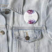 Baby in Blüte | Babydusche Button (Beispiel)