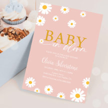 Baby in Blüte, Florale Daisy, Mädchen Baby Shower