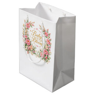 Baby in Blüte Mittlere Geschenktüte