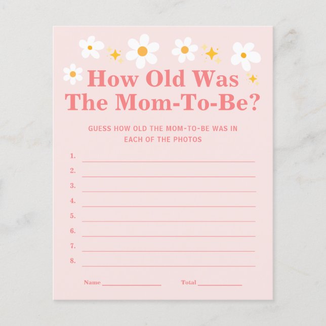 Baby in Blüte Wie alt war die Mutter, um zu spiele (Vorderseite)