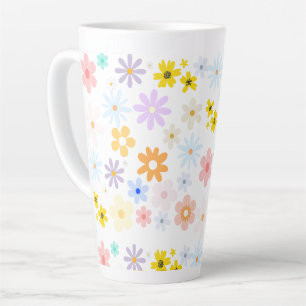 Baby in Blüten Pastell-Blumen Retro-Baby-Party Milchtasse