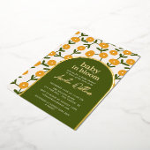 Baby in Blütendusche Einladung (Gedreht)