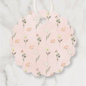 Baby in Blütendusche Pop, wenn sie Pop Geschenkanhänger (Rückseite)