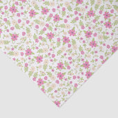 Baby in Blütendusche Rosa Vintage Blume Mädchen Seidenpapier (Detail)