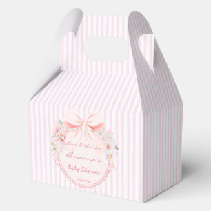 Baby in Blütenflor Prepper-Schleife Baby-Party ind Geschenkschachtel