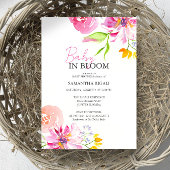 Baby in Blütenflorendusche Einladung