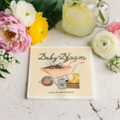 Baby in Blütengärtnerei Rollstuhl Kinderdusche Serviette