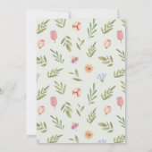 Baby in Blütengärtnertools Drive-by-Baby-Dusche Einladung (Rückseite)