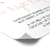 Baby in blütenrot Rosa Blütenblütenspättaucher Poster (Ecke)