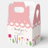 Baby in blutfarbigen Blütendusche Geschenkschachtel (Geöffnet)