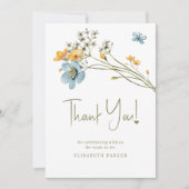 Baby in blütigem Baby Dusche Dankeschön Karte (Vorderseite)