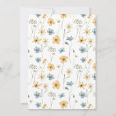 Baby in blütigem Baby Dusche Dankeschön Karte (Rückseite)