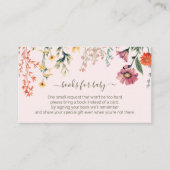 Baby in Büchern für Baby-Tickets-Umschließung Begleitkarte (Vorderseite)