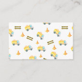 'Baby in Construction' Windelwölfe Begleitkarte (Rückseite)