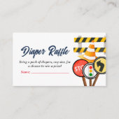 'Baby in Construction' Windelwölfe Begleitkarte (Vorderseite)