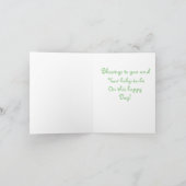 Baby in Cradle Showcard Karte (Innenseite)