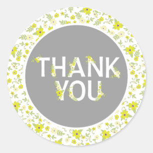 Baby in der Blütendusche Runder Aufkleber