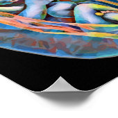 Baby in der Frau Abstrakte menschliche Anatomie Poster (Ecke)