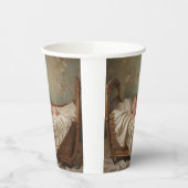 Baby in der Wiege Pappbecher (Links)