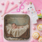 Baby in der Wiege Pappteller (Party)