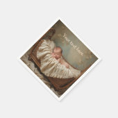 Baby in der Wiege Serviette (Ecke)