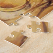 Baby in einem Babybett Während einer Flut (von J.E Puzzle (Seite)