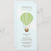 Baby in einem Ballon Einladung (Vorne/Hinten)