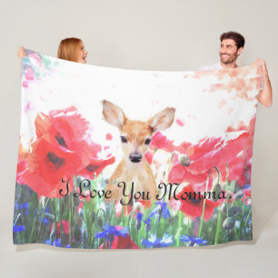 Baby in einem Feld personalisiert Fleecedecke