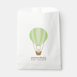 Baby in Green Balloon Babydusche Geschenktütchen