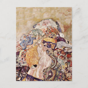 Baby in hell farbenem Quilt Postkarte