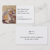 Baby in hell farbenem Quilt Visitenkarte (Vorne/Hinten)