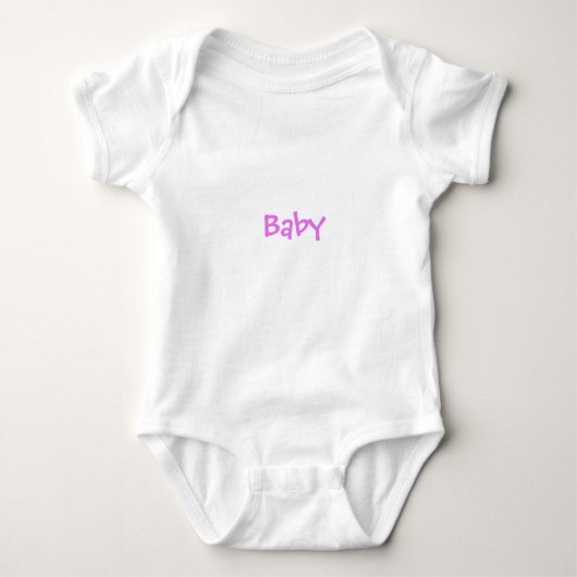 Baby in Lila Strampler (Vorderseite)