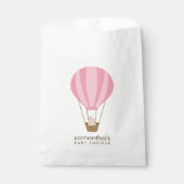 Baby in Pink Balloon Babydusche Geschenktütchen (Vorderseite)