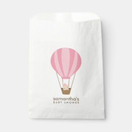 Baby in Pink Balloon Babydusche Geschenktütchen