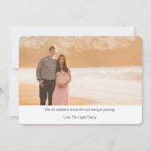 Baby in Progress-Ankündigung Ankündigung (Rückseite)