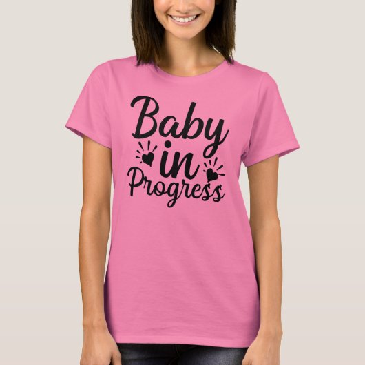 Baby in Progress T-Shirt (Vorderseite)