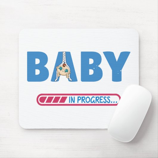 Baby in progress Visitenkarte Mousepad (Mit Mouse)