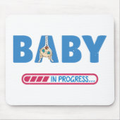 Baby in progress Visitenkarte Mousepad (Vorne)
