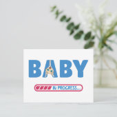 Baby in progress Visitenkarte Postkarte (Stehend Vorderseite)