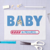 Baby in progress Visitenkarte Seidenpapier (Handwerk)