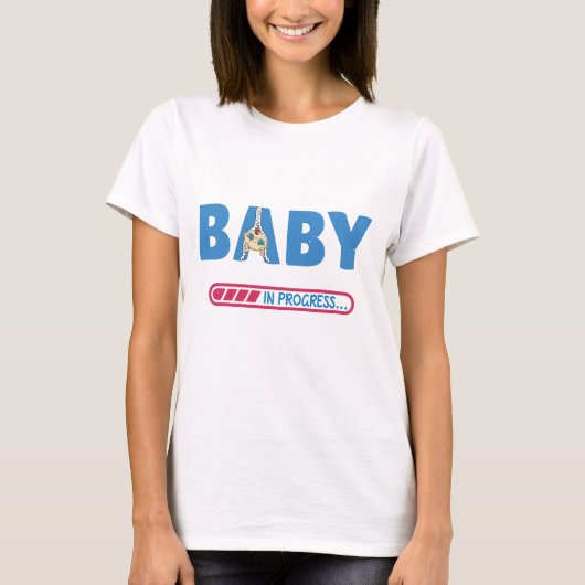 Baby in progress Visitenkarte T-Shirt (Vorderseite)