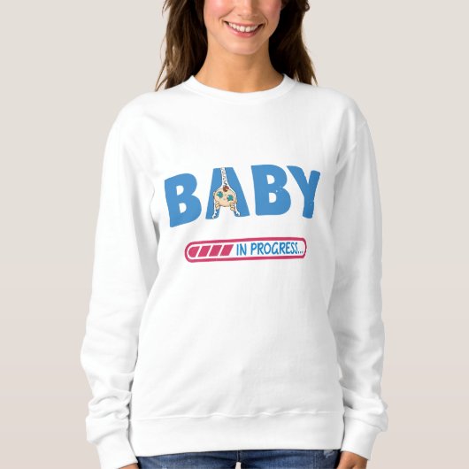 Baby in progress Visitenkarte T - Shirt (Vorderseite)