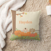 Baby in Pumpkin FunnyFall Theme Kinderzimmer Dekor Kissen (Decke)
