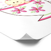 Baby in Tee-Cup-Türschild (8,5 x 9,5 Zoll) Poster (Ecke)